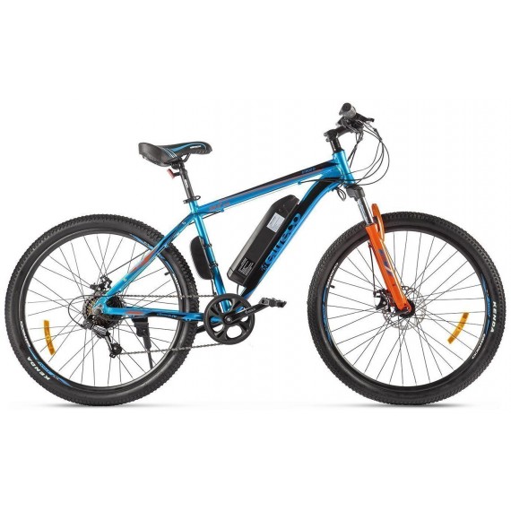 Велогибрид Eltreco XT 600 D (Сине-оранжевый-2387)