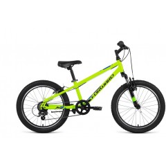Велосипед FORWARD UNIT 20 2.2 (20" 6 ск. рост 10.5") 2020-2021, ярко-зеленый/черный, RBKW11N06002