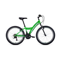 Велосипед FORWARD DAKOTA 24 1.0 (24" 18 ск. рост 13") 2020-2021, зеленый/белый, RBKW1J14E003 