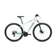 Велосипед FORWARD APACHE 29 3.2 disc (29" 21 ск. рост 17") 2020-2021, серый/синий