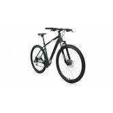 Велосипед FORWARD APACHE 29 3.2 disc (29" 21 ск. рост 19") 2020-2021, черный матовый/серебристый